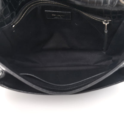 Saint Laurent Calfskin Matelasse Monogram Studded Medium Niki Chain Satchel Black 5 of 12