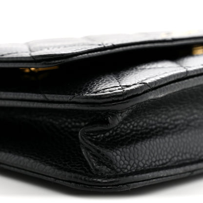 Chanel Caviar Quilted Wallet on Chain WOC Black 9 of 10