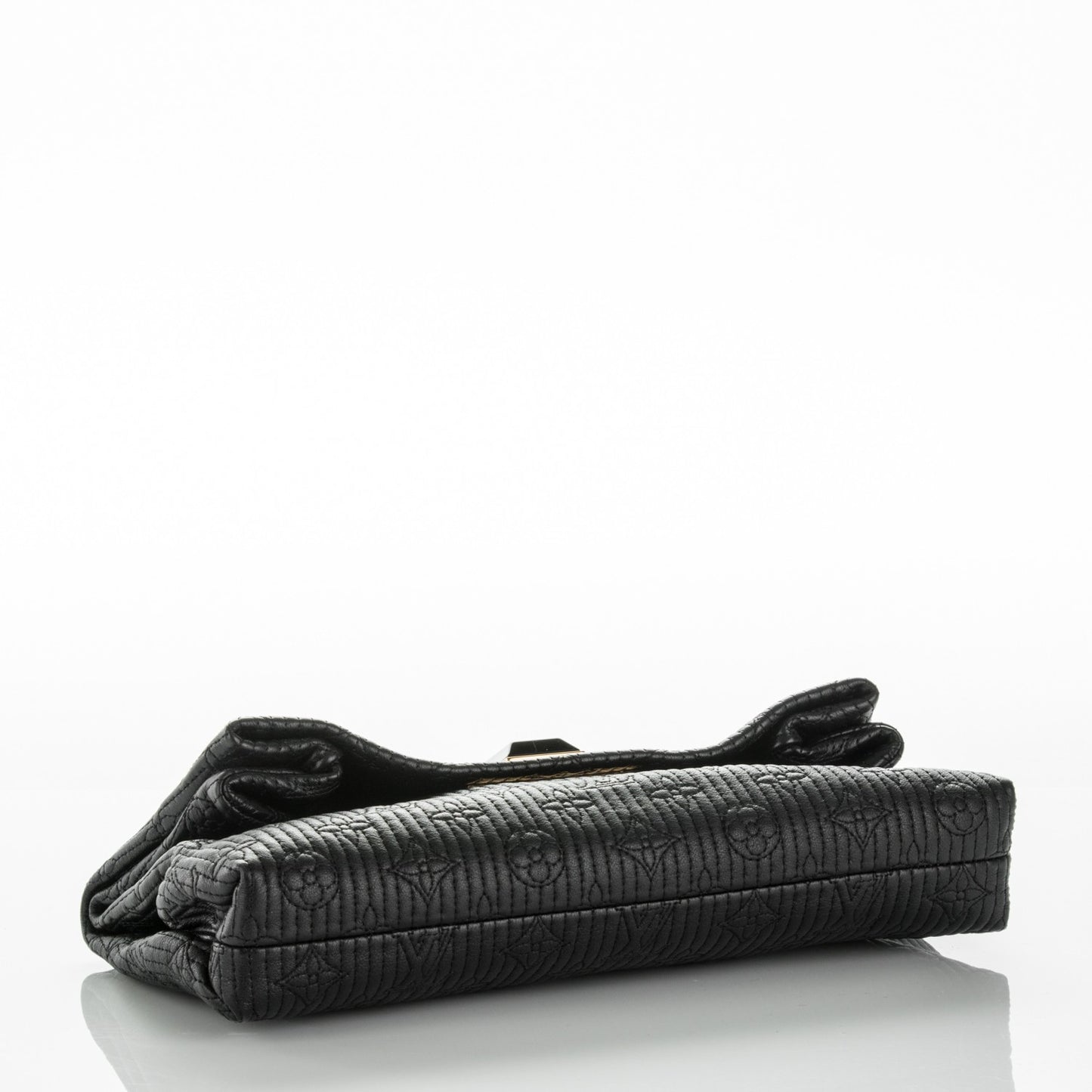 Calfskin Quilted Monogram Altair Clutch Black