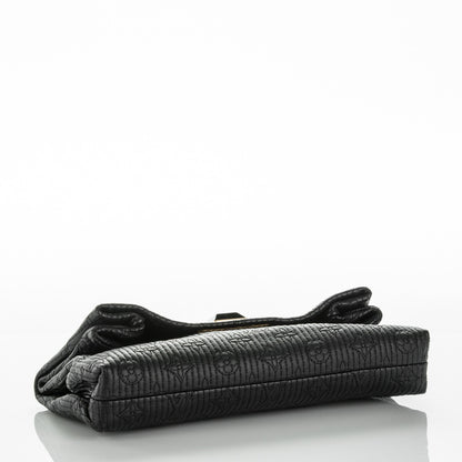 Louis Vuitton Calfskin Quilted Monogram Altair Clutch Black 4 of 8