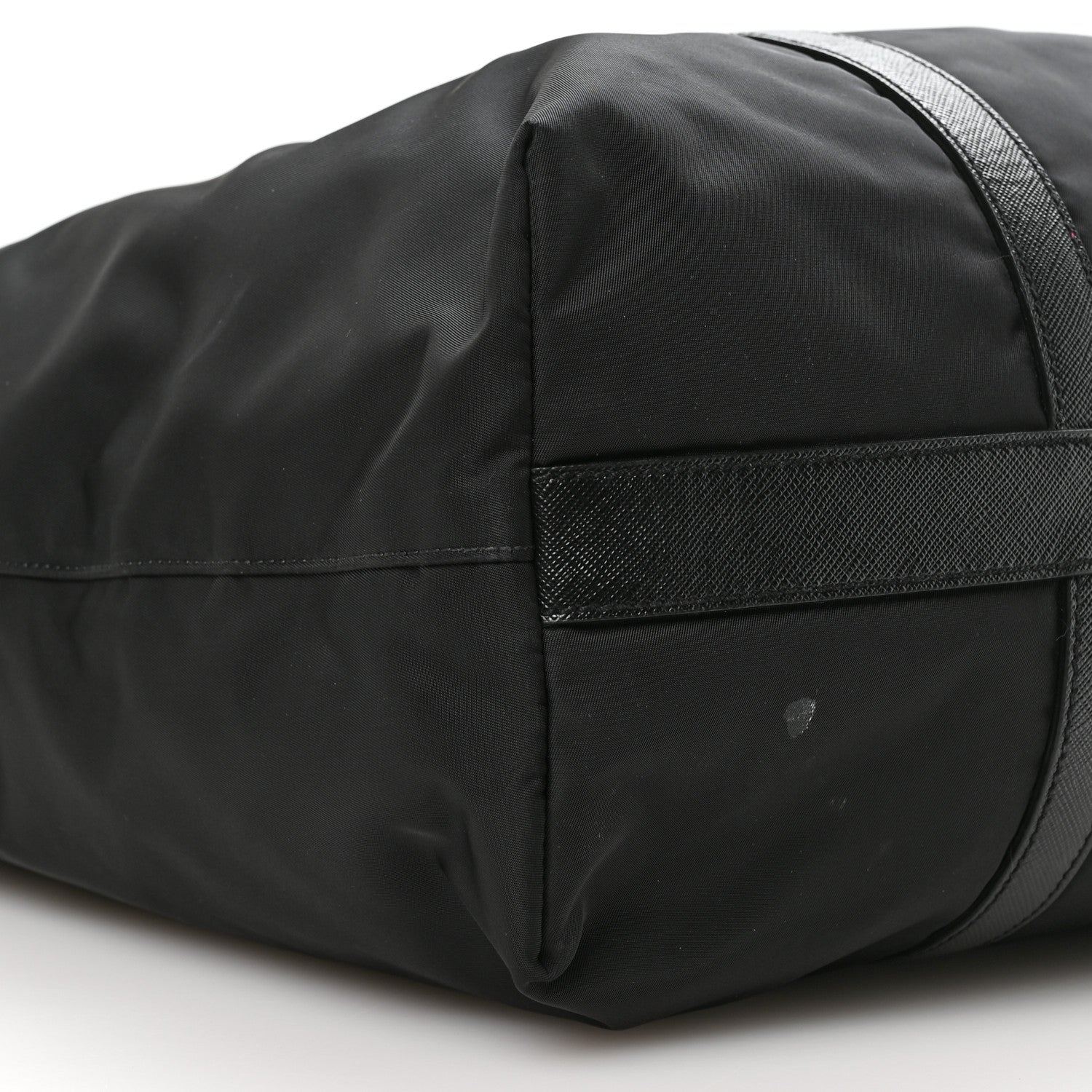 Prada Tessuto Nylon Saffiano Tote Black 8 of 9