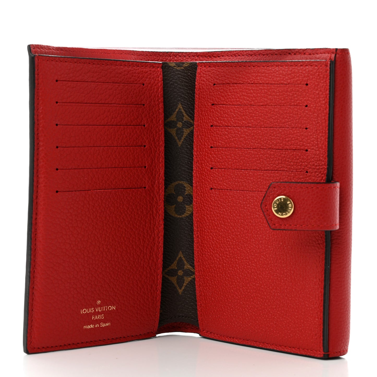 Monogram Pallas Compact Wallet Cherry