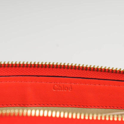Chloe Calfskin Georgia Flap Wallet Poppy 6 of 9