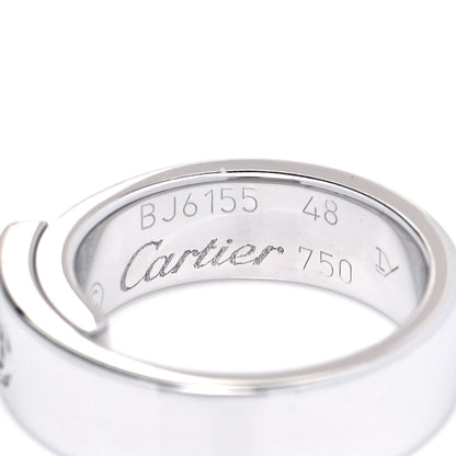 Cartier 18K White Gold Diamond Anniversary Band Ring 48 4.5 4 of 4