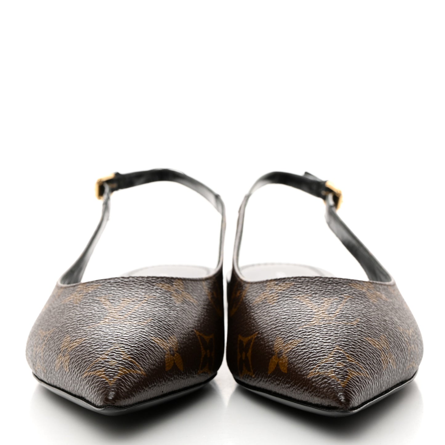 Patent Monogram Cherie Slingback Ballerina Flats 39