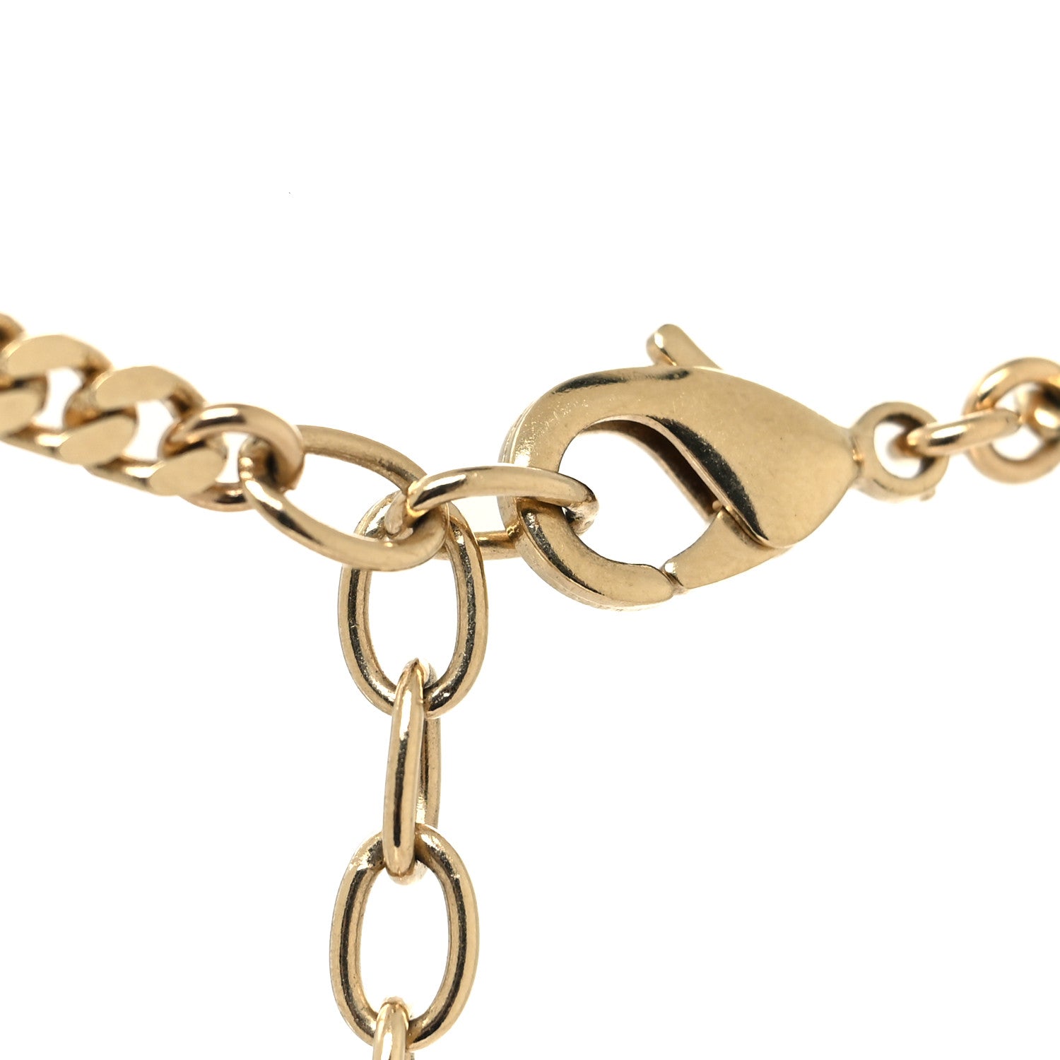 Chanel Metal Crystal CC Boy Pendant Long Necklace Gold 4 of 5