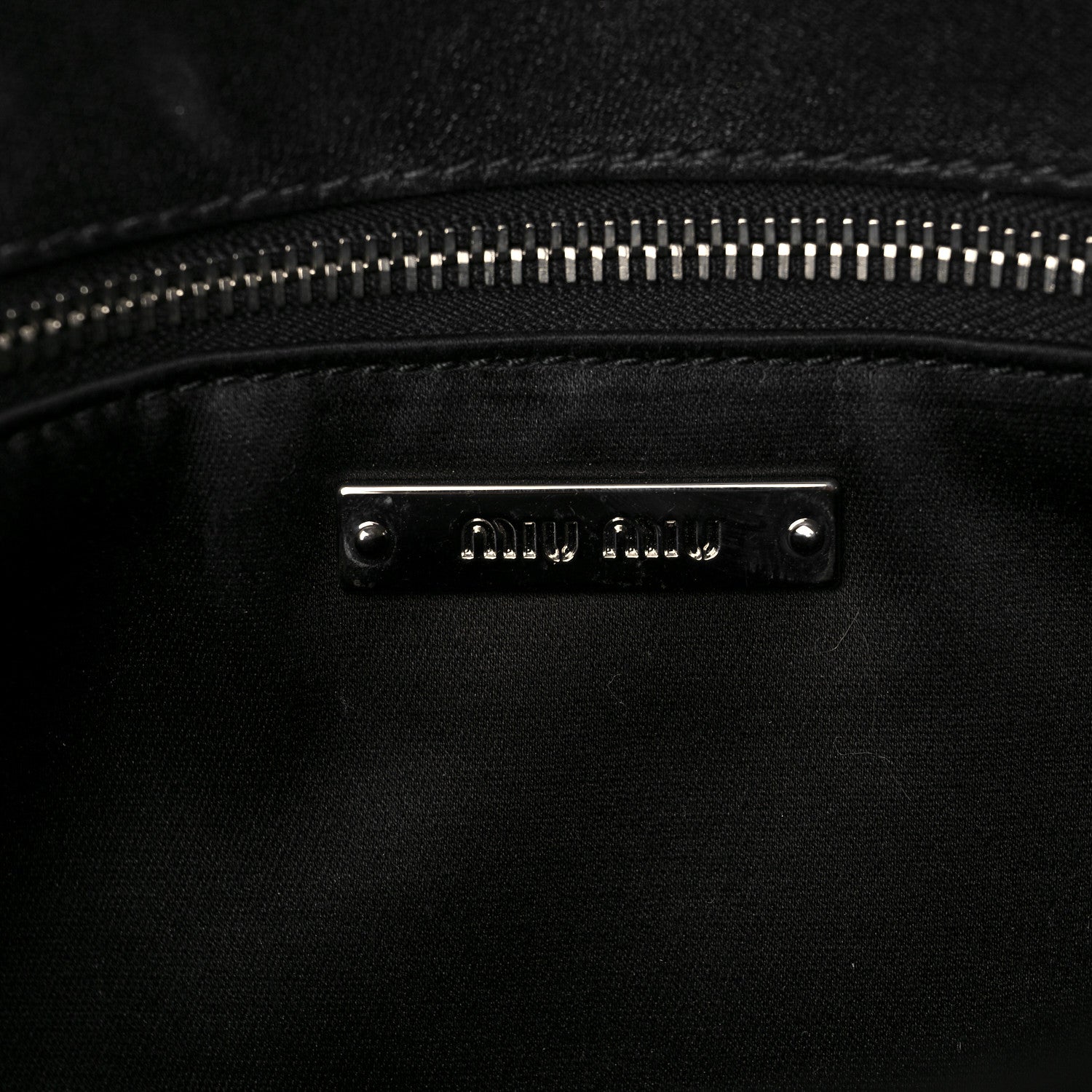 Miu Miu Pattina Nappa Crystal Studded Flap Bag Black 6 of 11