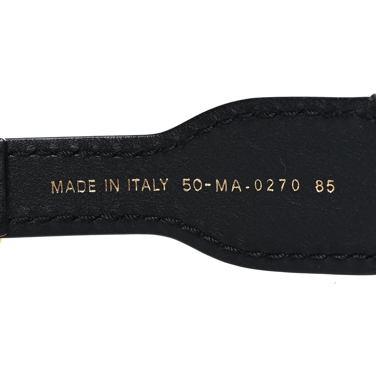 Canvas Embroidered Book Belt 85 34 Bleu