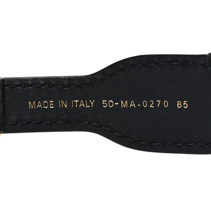 Christian Dior Canvas Embroidered Book Belt 85 34 Bleu 6 of 7