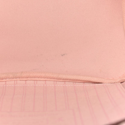 Louis Vuitton Damier Ebene Neo Neverfull MM Rose Ballerine 10 of 10
