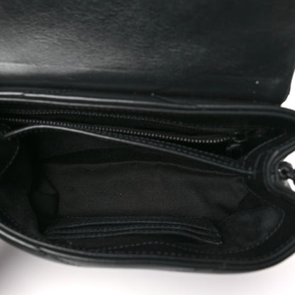 Saint Laurent Calfskin Y Quilted Monogram Monochrome Toy Loulou Crossbody Bag Black 5 of 10