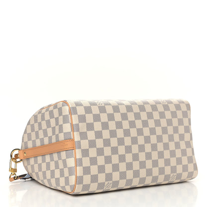 Louis Vuitton Damier Azur Braided Speedy Bandouliere 30 Blue 3 of 4