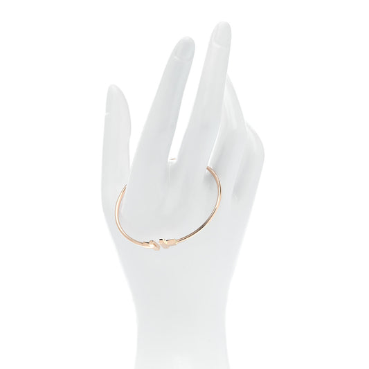 18K Rose Gold Narrow T Wire Bracelet
