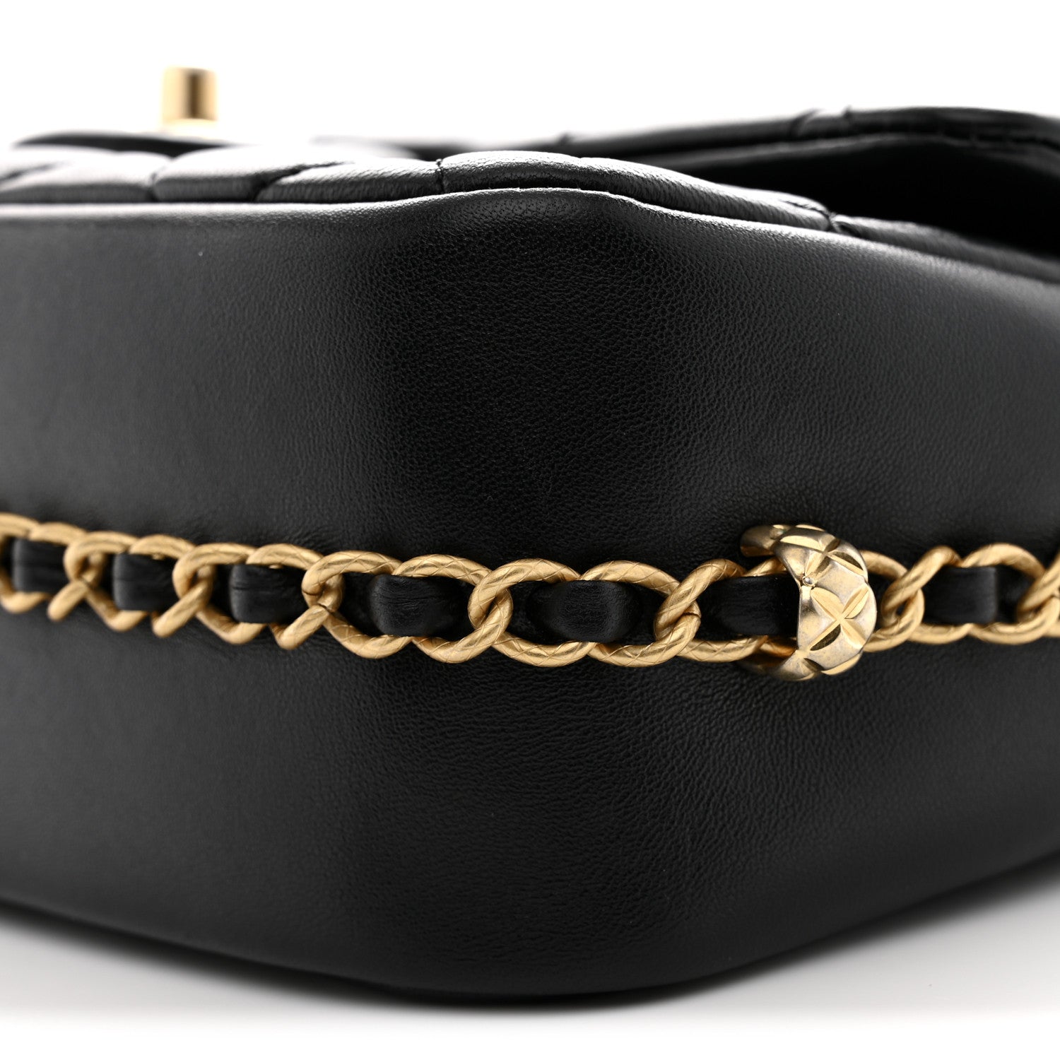 Chanel Lambskin Quilted CC Medium Dynasty Flap Black 10 of 10
