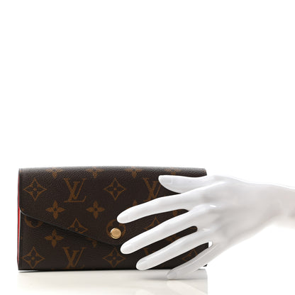 Louis Vuitton Monogram Sarah Wallet NM Coquelicot 2 of 8