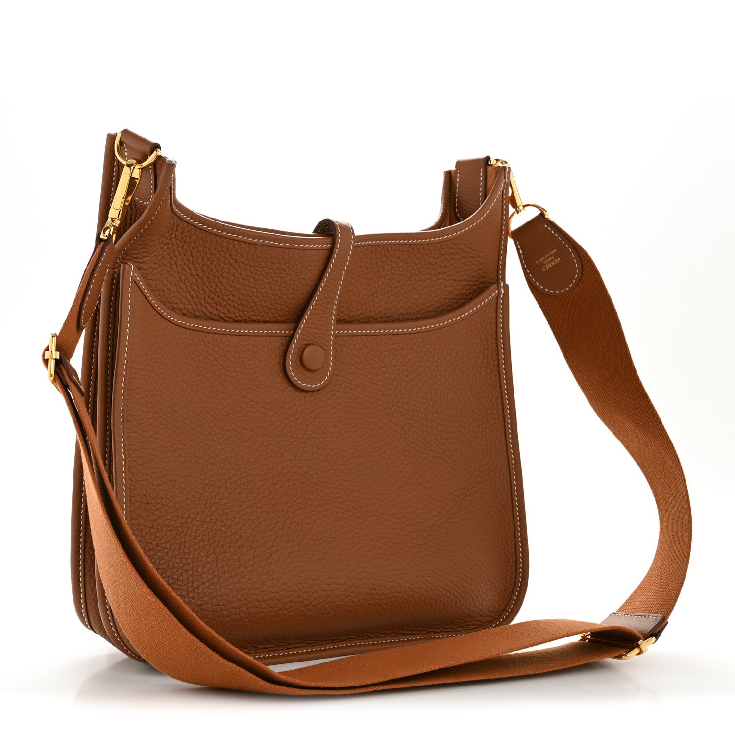 Hermes Taurillon Clemence Evelyne III PM Gold 3 of 10