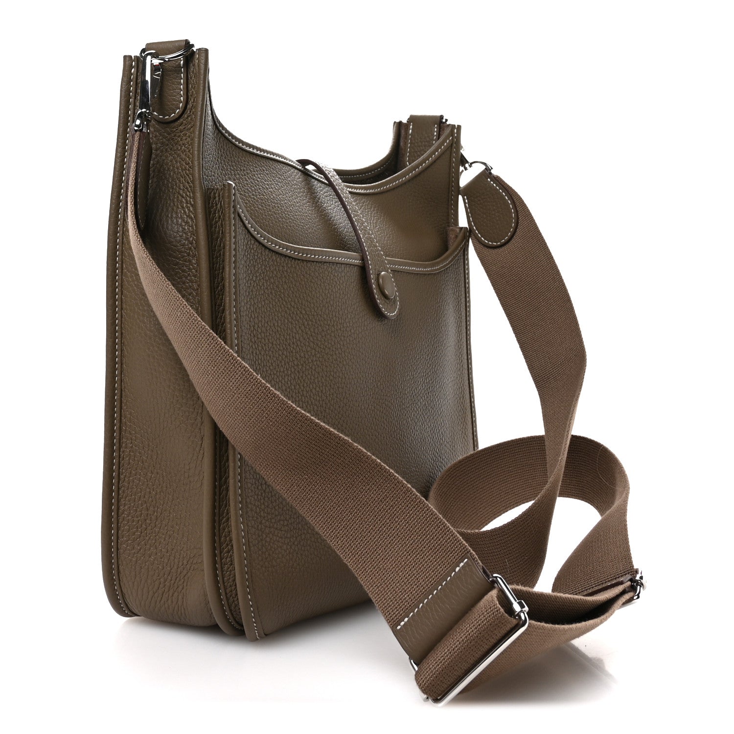 Hermes Taurillon Clemence Evelyne III PM Etoupe 3 of 11