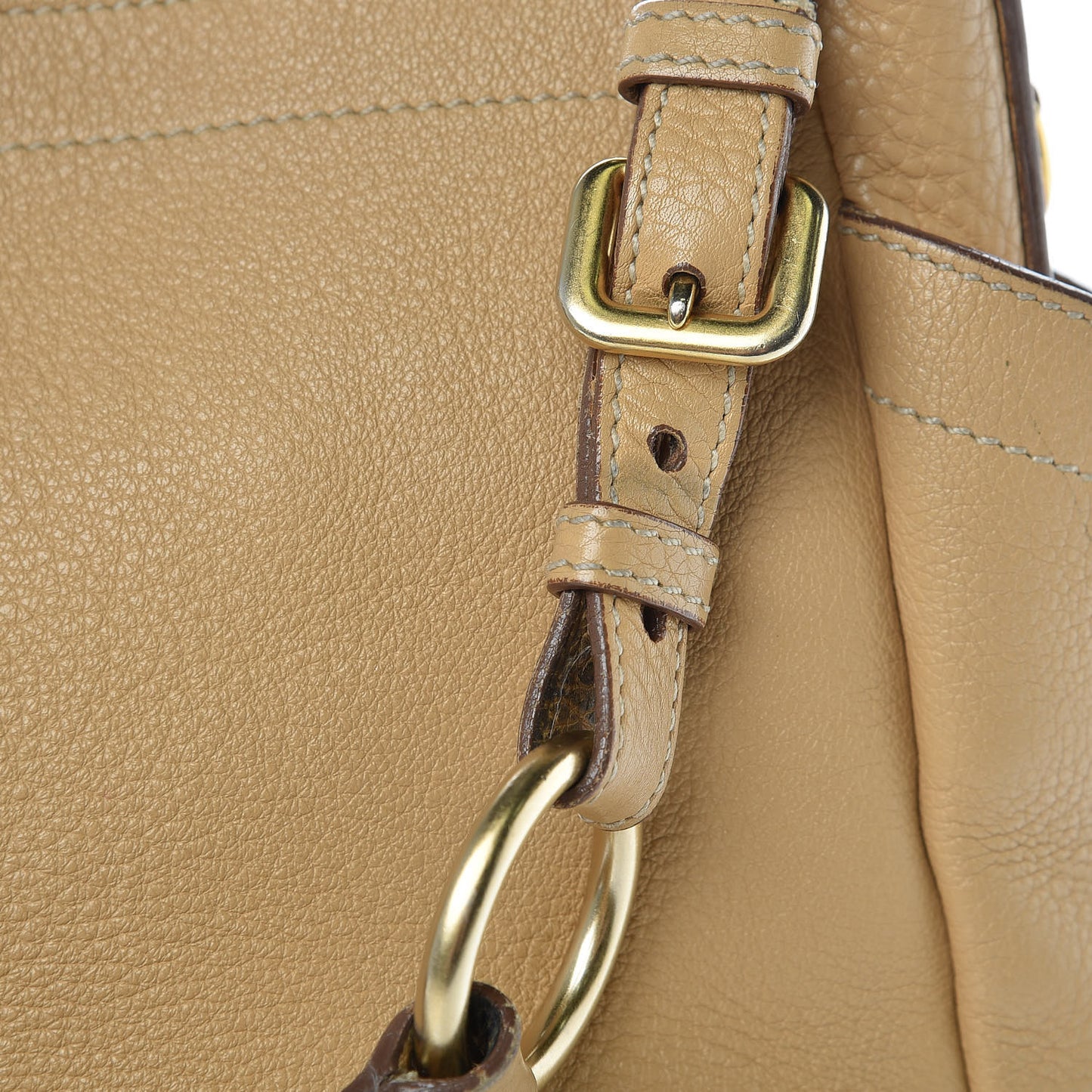 Vitello Daino Side Pocket Hobo Sabbia