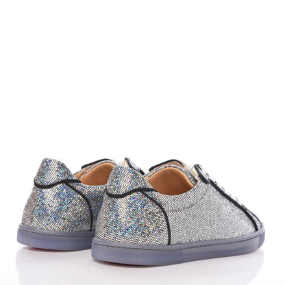 Christian Louboutin Seava Glitter Disco Ball Flat Sneakers 36.5 Multicolor 4 of 9