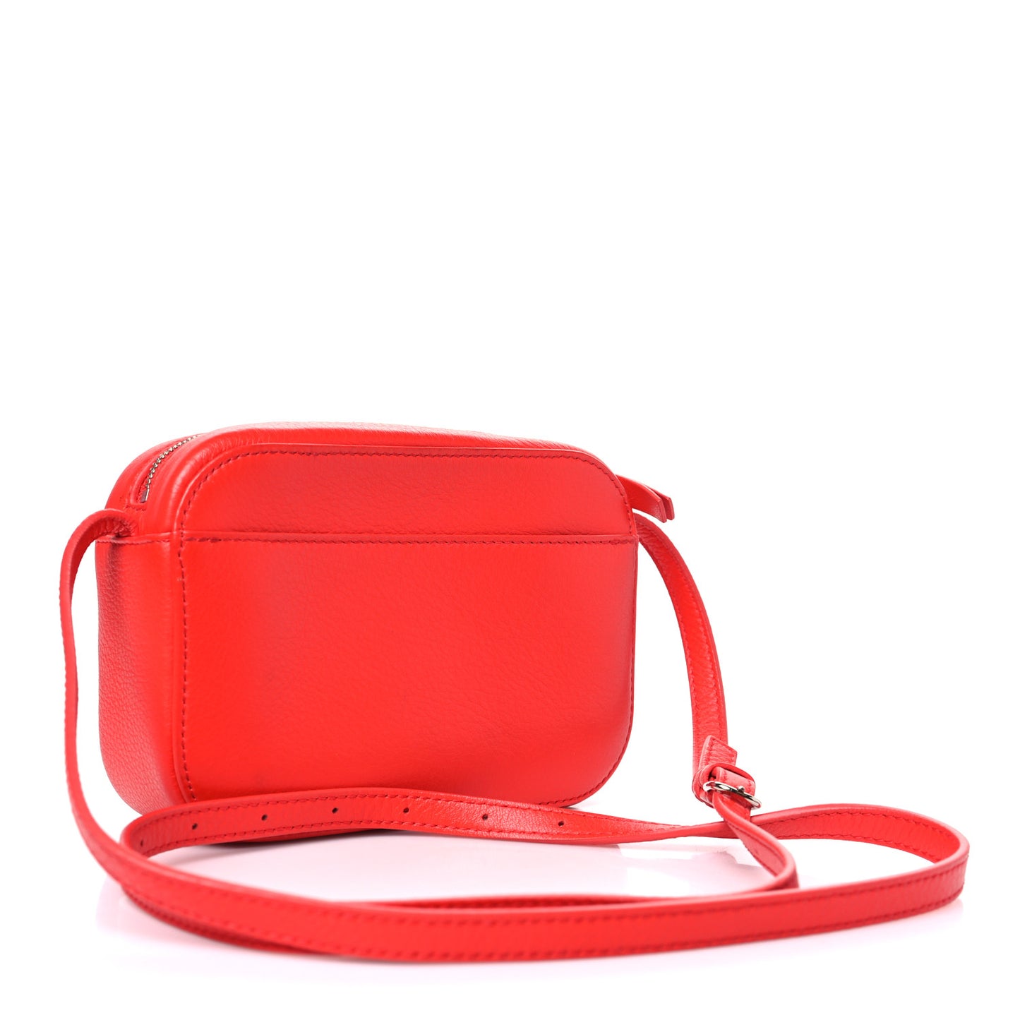 Calfskin Logo XS Everyday Camera Bag Vivid Red Black