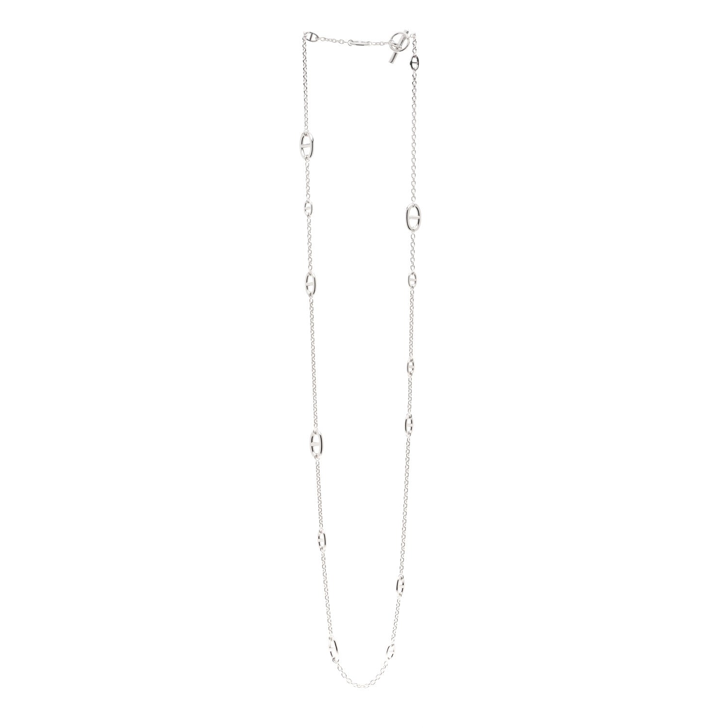 Hermes Sterling Silver Farandole Necklace 120 3 of 5