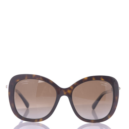 Chanel Square Winter Polarized Pearl Sunglasses 5339-H Tortoise 2 of 7