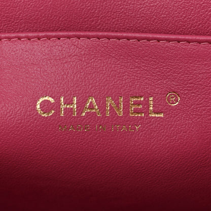 Chanel Lambskin Quilted Clutch With Chain Flap Pink 6 of 10