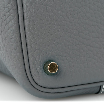 Hermes Taurillon Clemence Picotin Lock 18 PM New Blue Jean 11 of 11