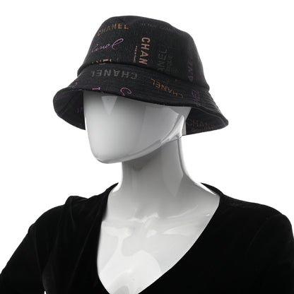 Chanel Denim Mood Cloche Bucket Hat M Black 2 of 8