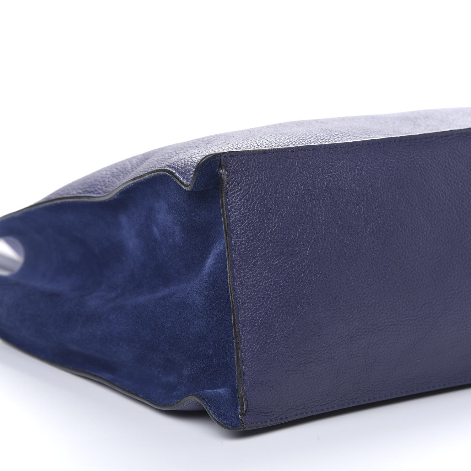 Chloe Grained Calfskin Suede Medium Faye Tote Royal Navy 5 of 10