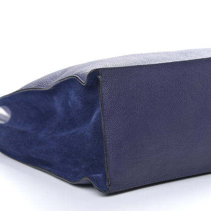 Chloe Grained Calfskin Suede Medium Faye Tote Royal Navy 5 of 10