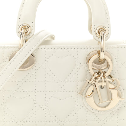 Christian Dior Lambskin Cannage Dioramour Micro Lady D-Joy Latte 8 of 11