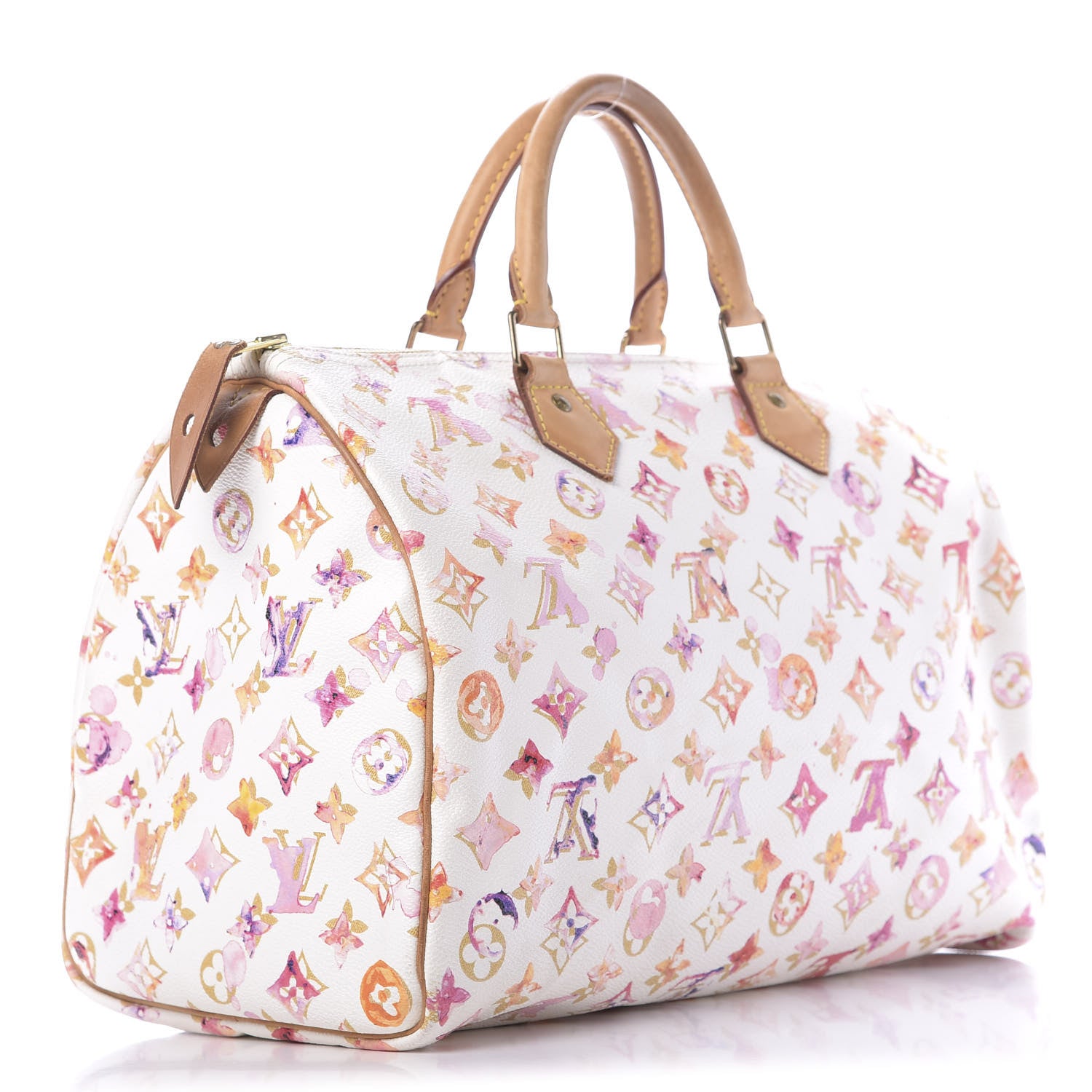 Louis Vuitton Watercolor Aquarelle Speedy 35 White 2 of 10