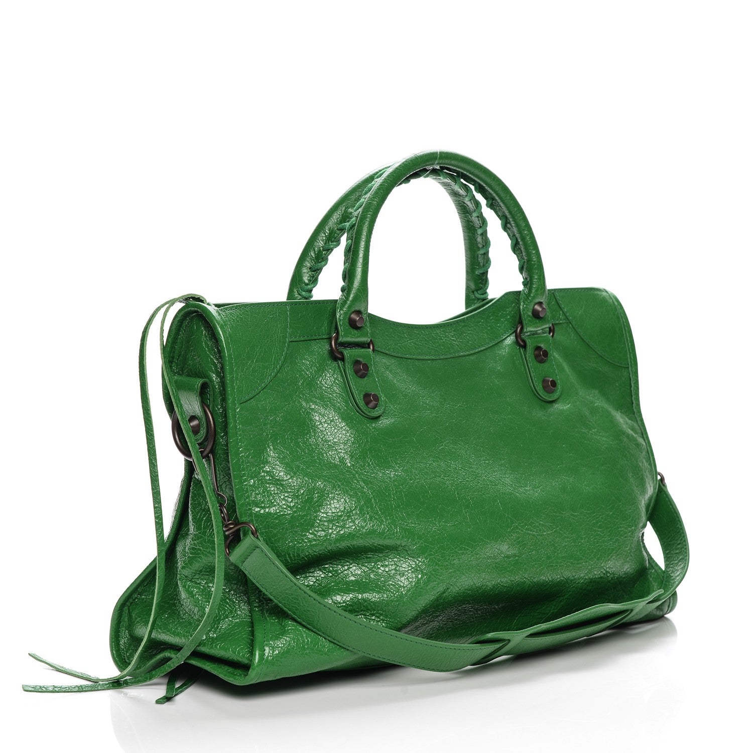 Balenciaga Agneau Classic Hardware City Vert Trefle 3 of 7
