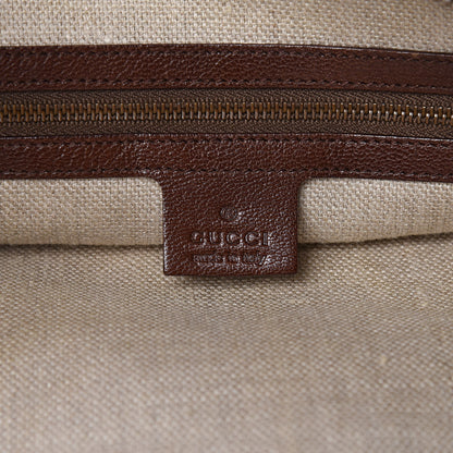 Gucci Calfskin Embossed Studded Pelham Messenger Bag Dark Brown 6 of 9