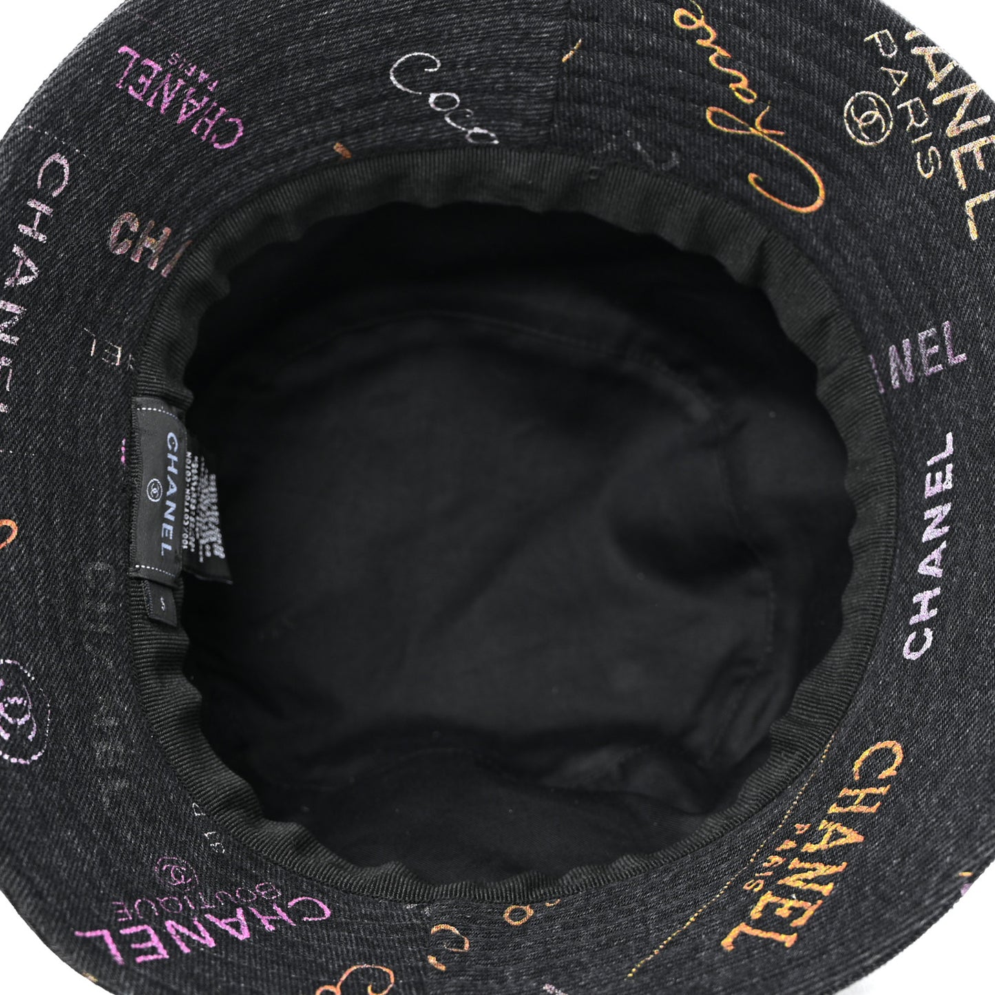 Denim Mood Cloche Bucket Hat S Black