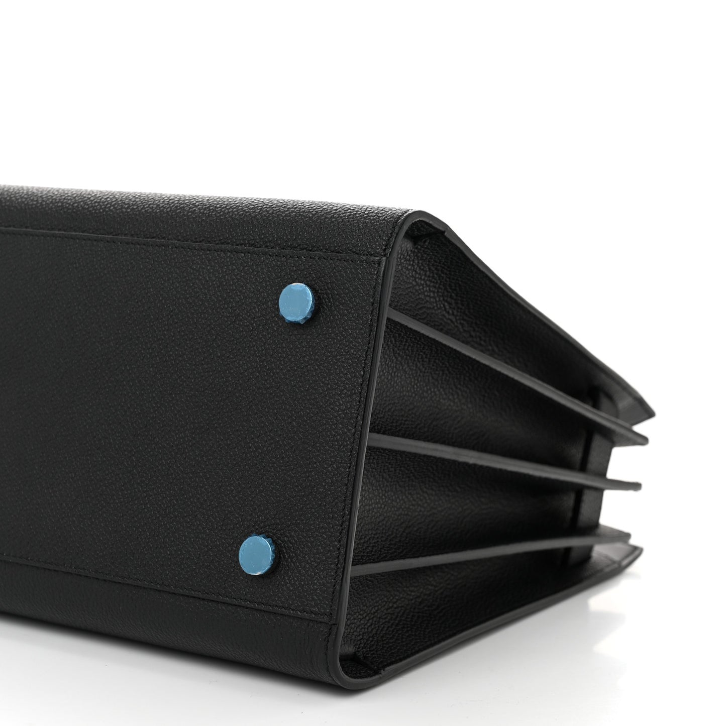 Grained Calfskin Small Sac De Jour Black