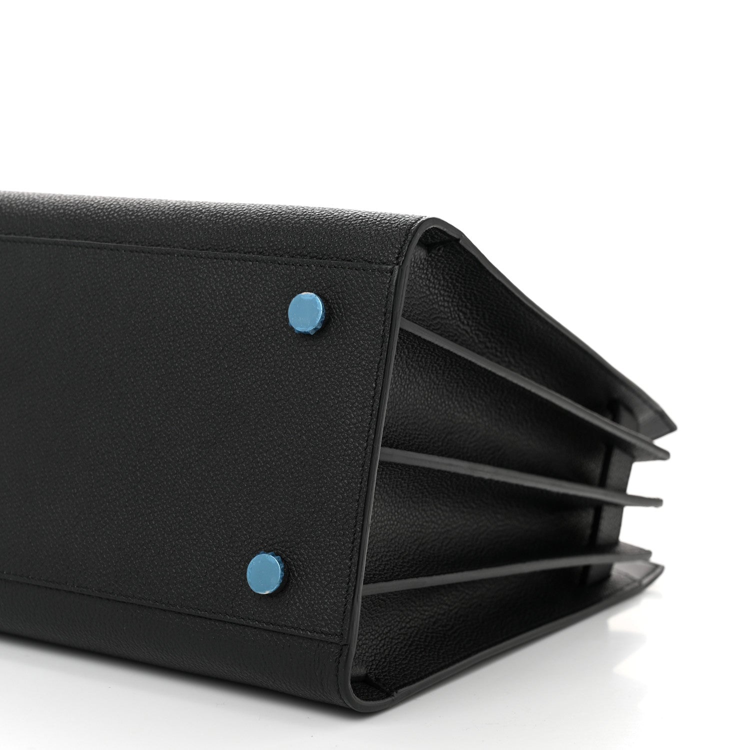 Saint Laurent Grained Calfskin Small Sac De Jour Black 9 of 9