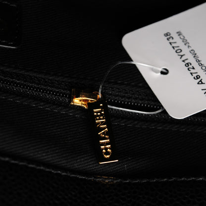 Chanel Caviar Quilted CC Timeless Soft Hobo Black 8 of 8