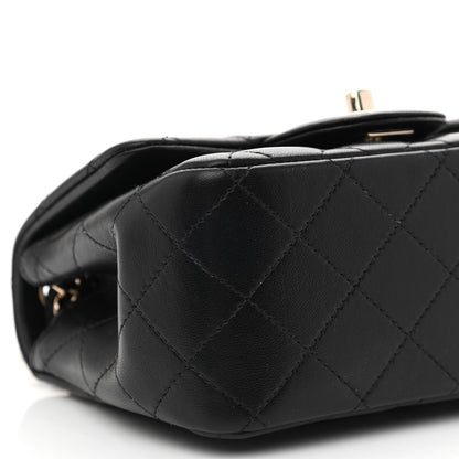 Chanel Lambskin Quilted Mini Square Flap Black 9 of 10