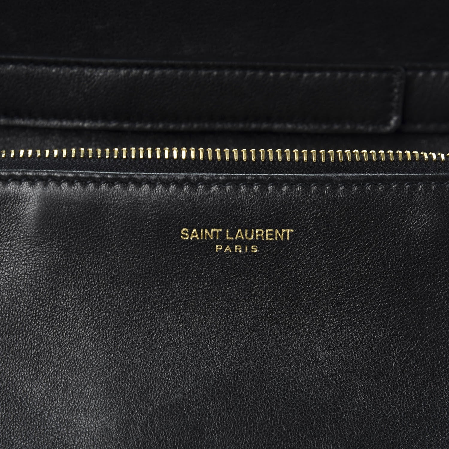 Saint Laurent Lambskin Diamond Quilted Monogram Angie Chain Bag Black 7 of 10