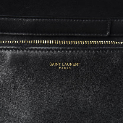 Saint Laurent Lambskin Diamond Quilted Monogram Angie Chain Bag Black 7 of 10