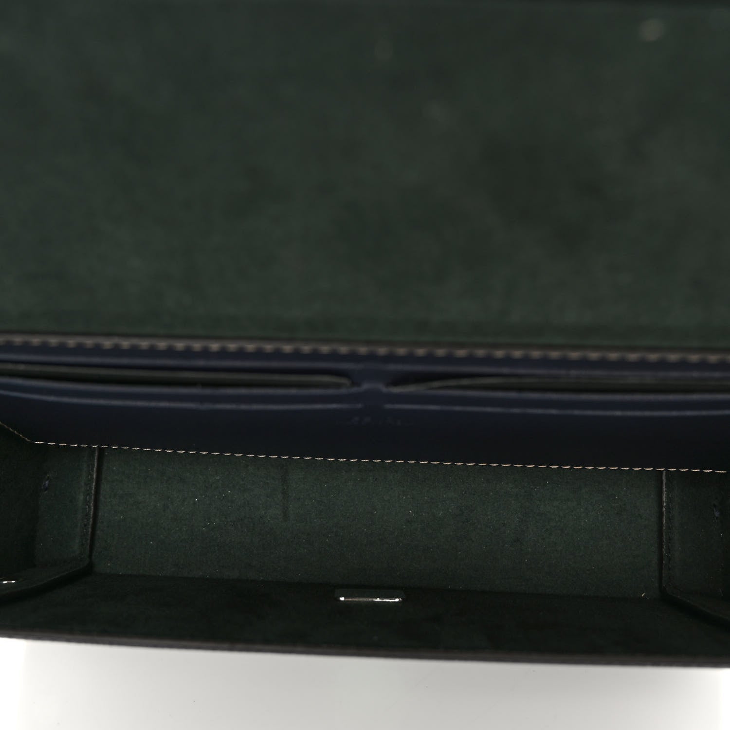 Fendi Vitello King FF Lines Embossed Baguette Soft Trunk Midnight 5 of 9