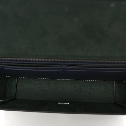 Fendi Vitello King FF Lines Embossed Baguette Soft Trunk Midnight 5 of 9