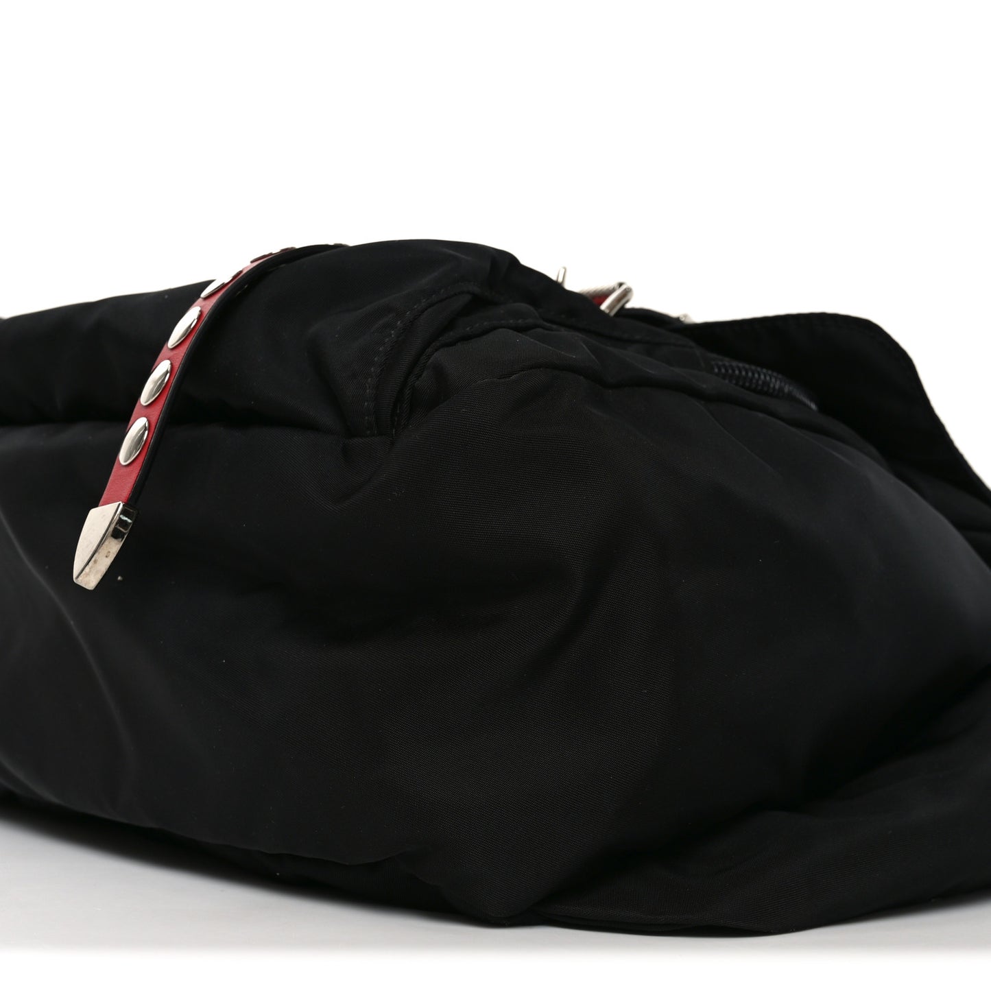 Nylon New Vela Studded Marsupio Belt Bag Black Fuoco