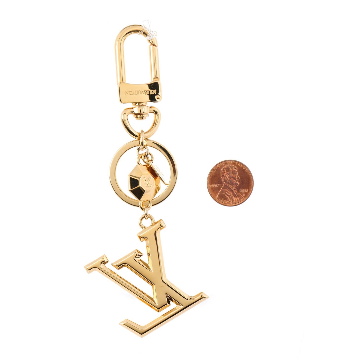 LV Facettes Key Holder Gold