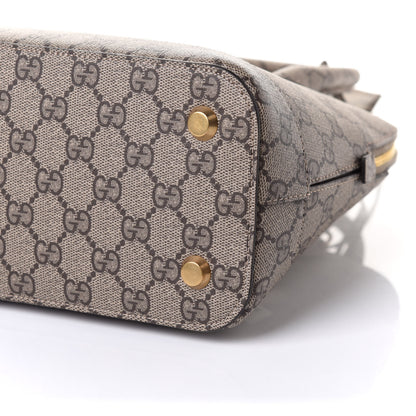 Balenciaga X GUCCI GG Supreme Monogram Small Ville Top Handle Beige Ebony 9 of 10