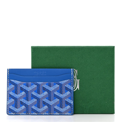 Goyard Goyardine Saint Sulpice Card Holder Sky Blue 7 of 7