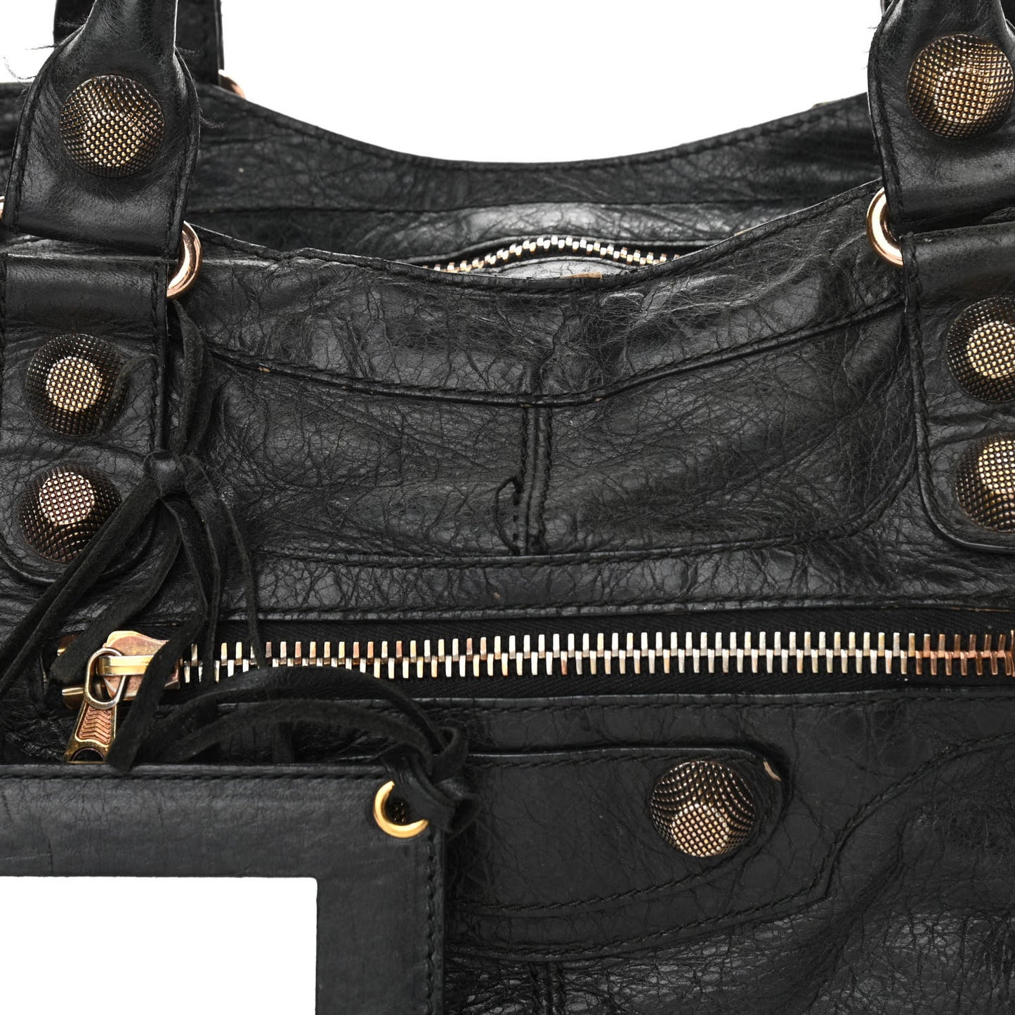 Agneau Giant 21 Rose Gold Hardware Part Time Black