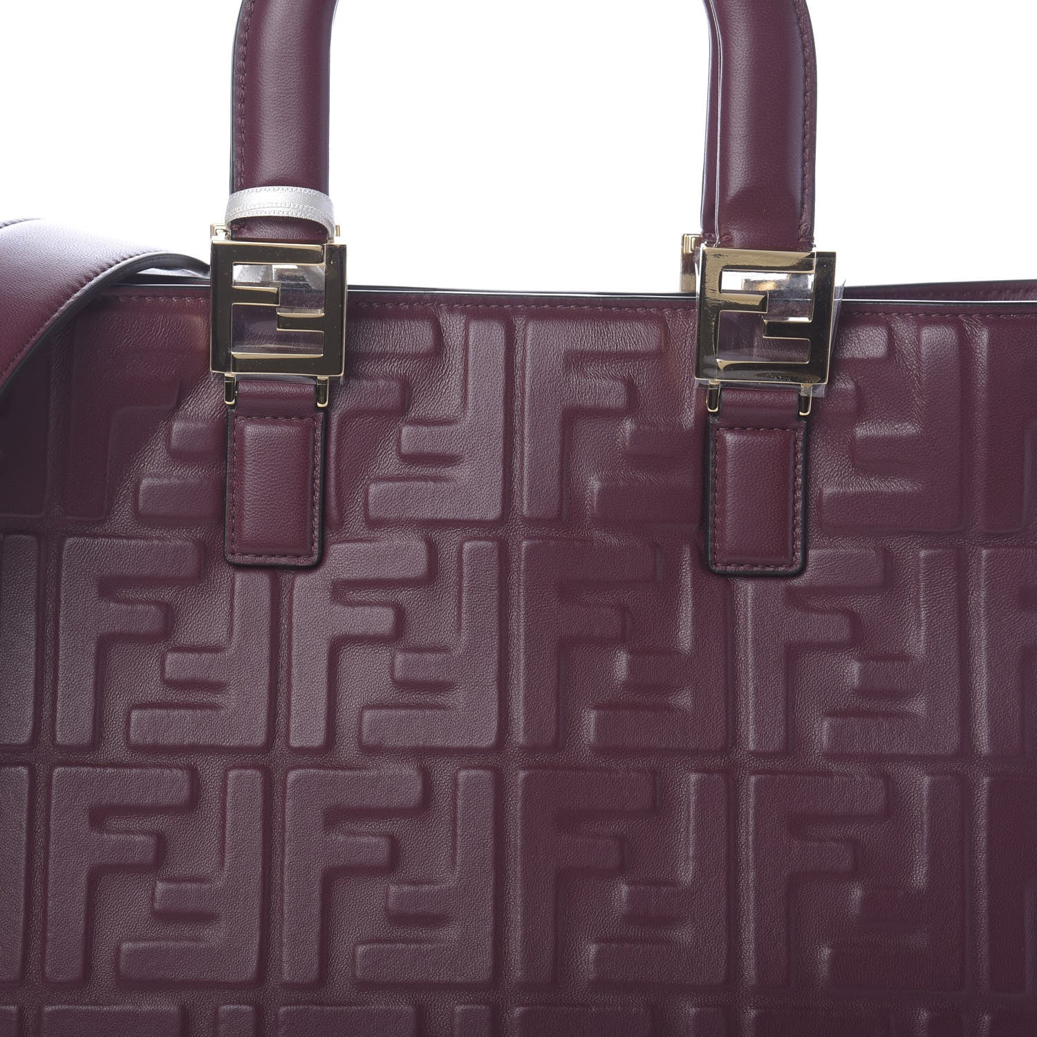 Fendi Nappa FF 1974 Embossed Medium FF Tote Barolo 8 of 10